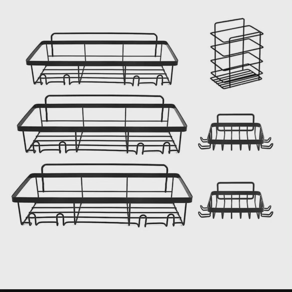 Ensemble de 5 pcs Étagère de douche