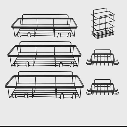 Ensemble de 5 pcs Étagère de douche
