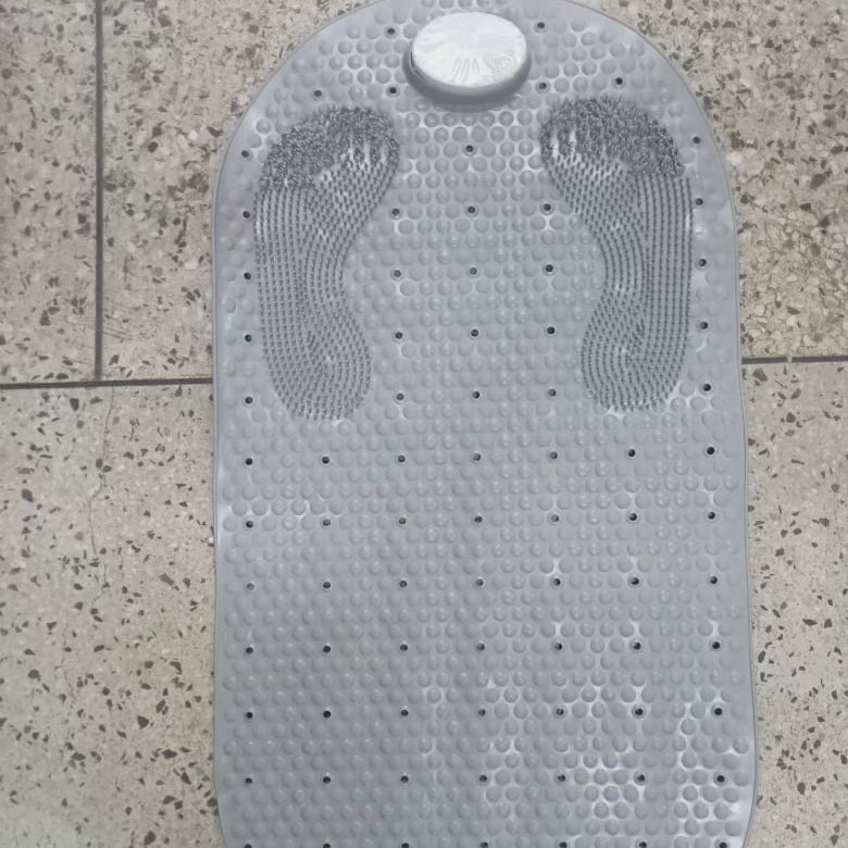 Tapis de bain antidérapant avec éponge en pierre ponce