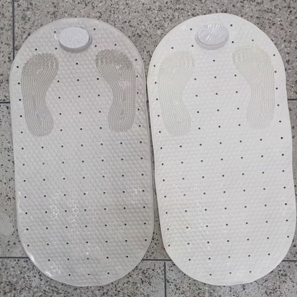 Tapis de bain antidérapant avec éponge en pierre ponce