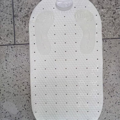 Tapis de bain antidérapant avec éponge en pierre ponce