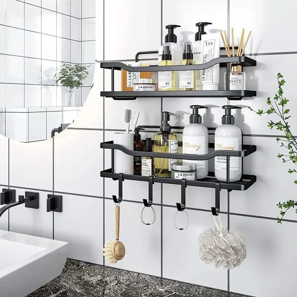Ensemble de 2 pcs Étagère de Douche