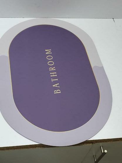 Tapis de porte de salle de bain antidérapants en diatomite