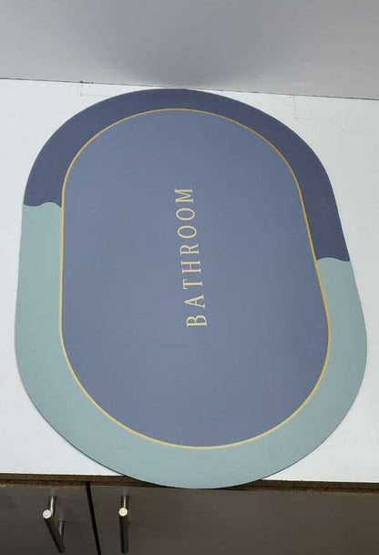 Tapis de porte de salle de bain antidérapants en diatomite