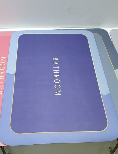Tapis de porte de salle de bain antidérapants en diatomite