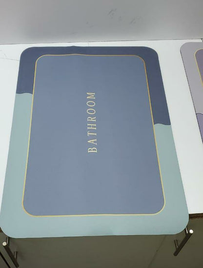 Tapis de porte de salle de bain antidérapants en diatomite