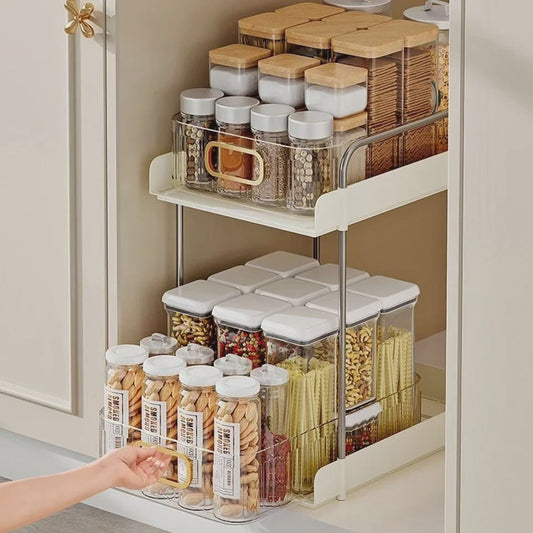 Étagère de rangement multipurpose à 2 niveaux