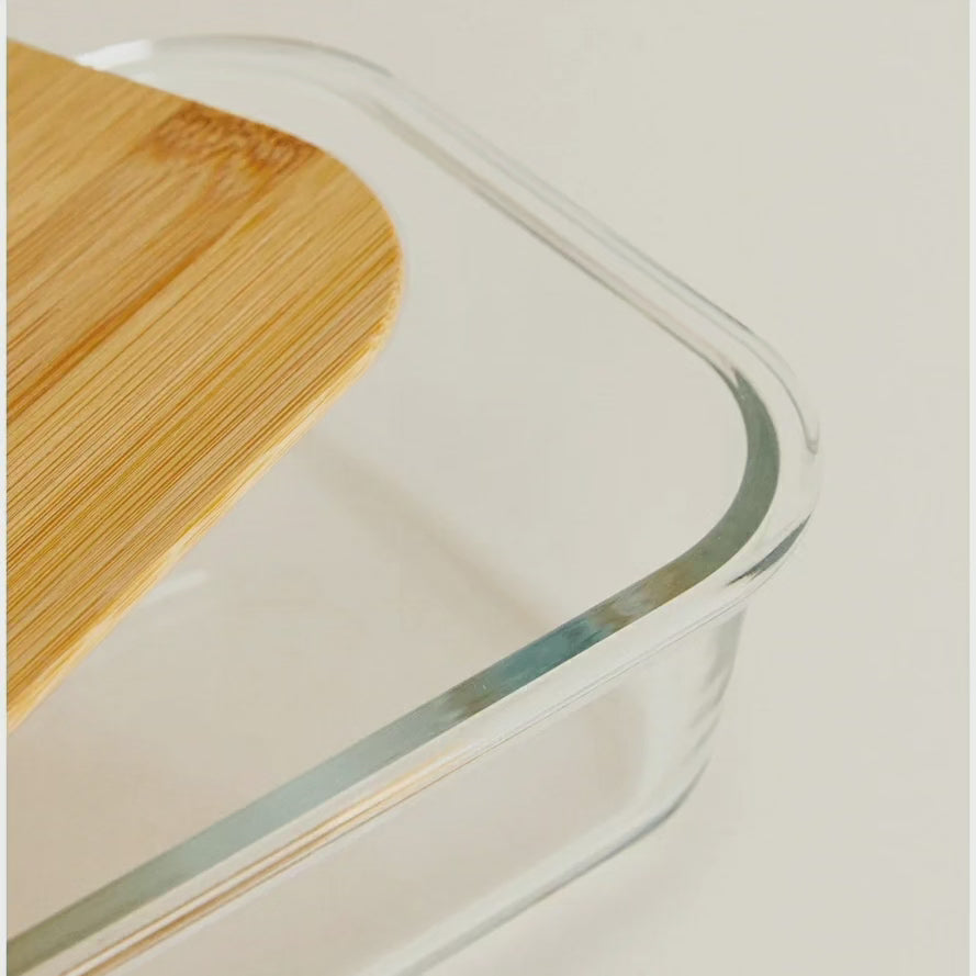 Boîte de rangement hermétique en verre pour collations