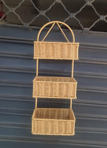 Caddy de douche tissé à la main 3 couches