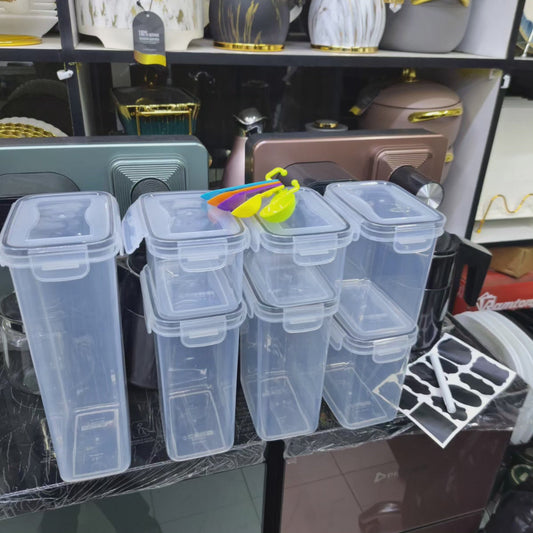7pcs Récipients de stockage alimentaire/Pantry