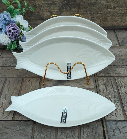 6pcs Assiettes à poisson