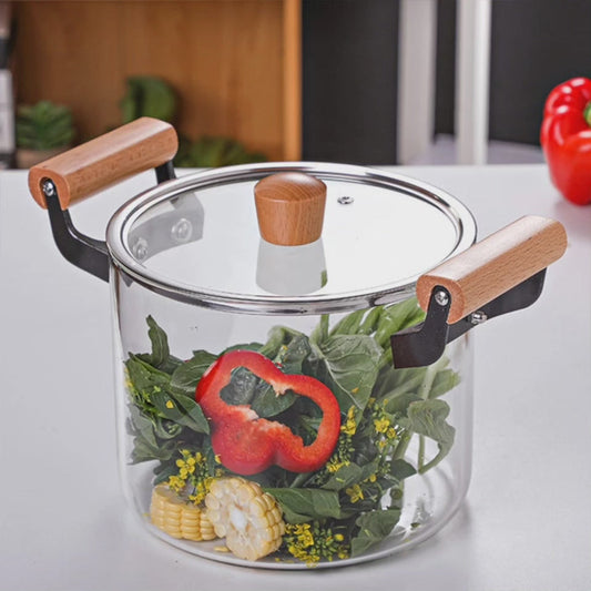 Pot en verre résistant à la chaleur 5L