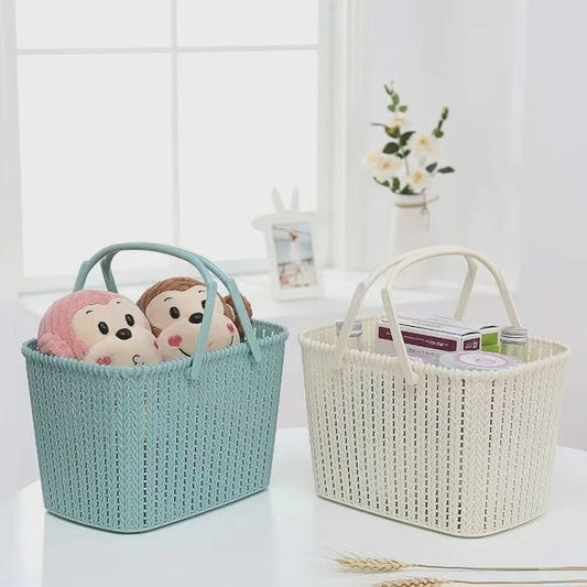Panier de rangement en rotin tissé