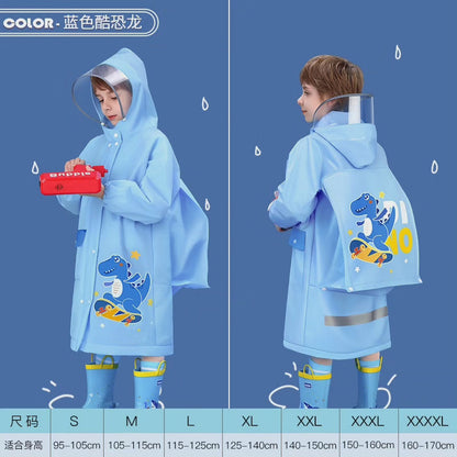 UNISEXE - Imperméables à thème cartoon pour enfants avec ouverture pour sac à dos + sacs de transport*