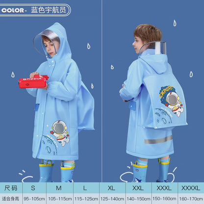 UNISEXE - Imperméables à thème cartoon pour enfants avec ouverture pour sac à dos + sacs de transport*