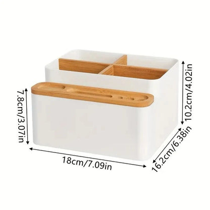 Organisateur de bureau multifonction avec séparateurs / rangement pour télécommande