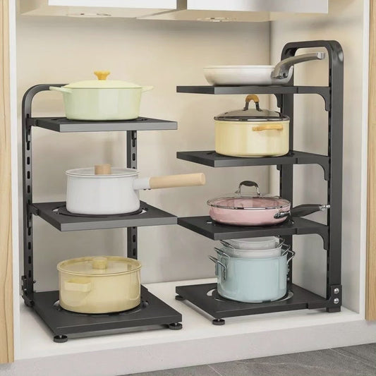 Étagère de rangement ajustable pour cuisine