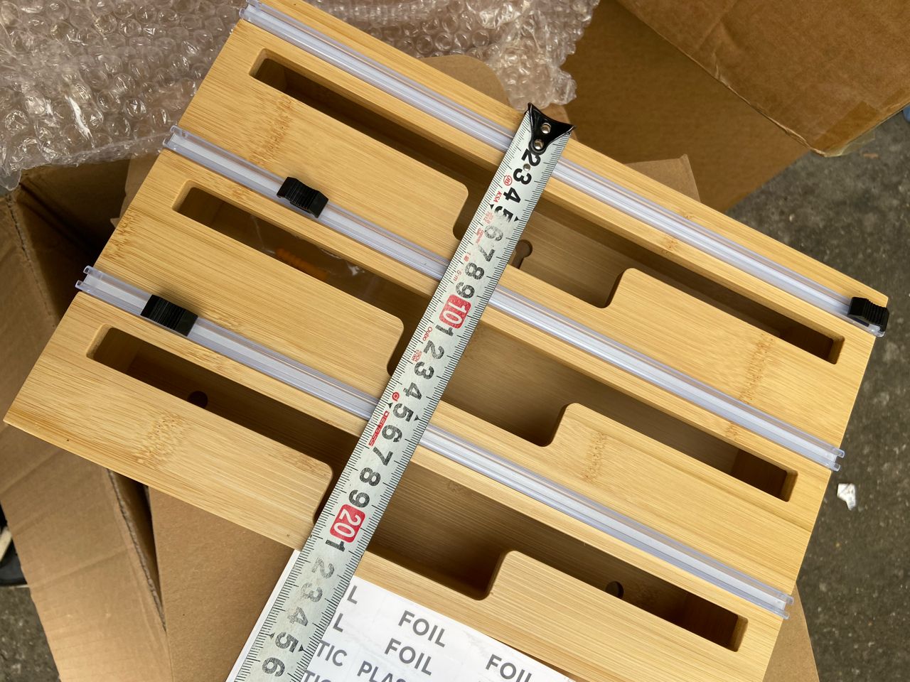 Distributeur de film alimentaire en bambou écologique