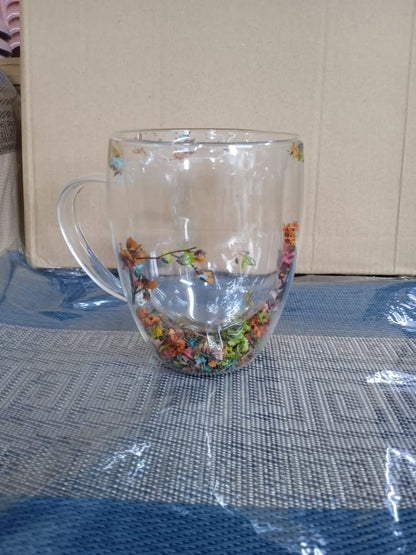 Tasses florales à double paroi