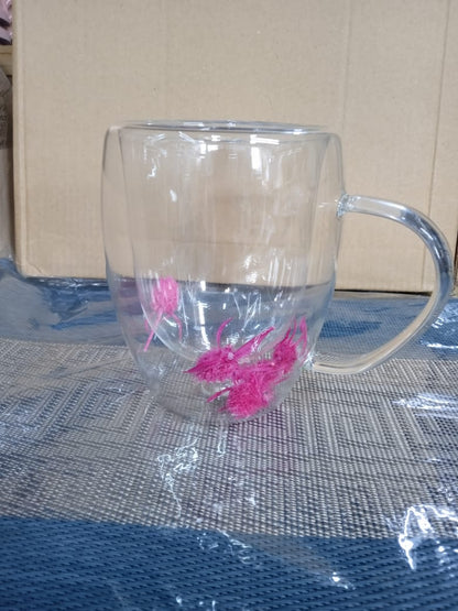 Tasses florales à double paroi