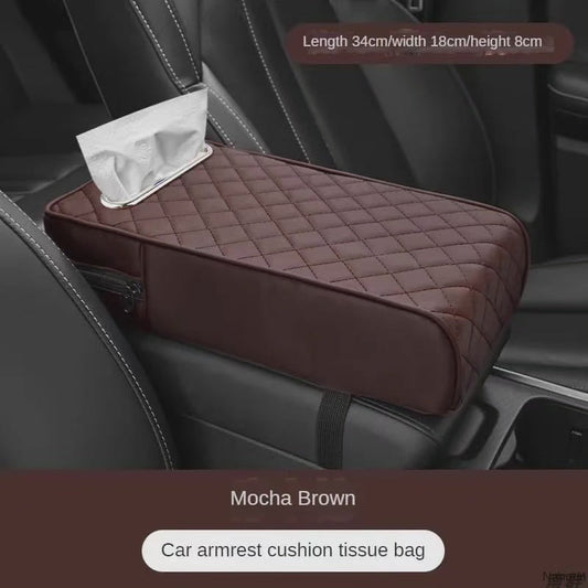 Accoudoir de voiture avec rangement pour mouchoirs