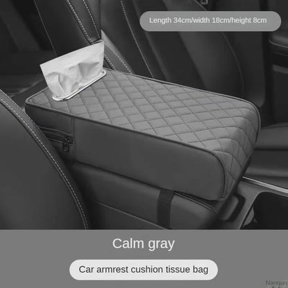 Accoudoir de voiture avec rangement pour mouchoirs