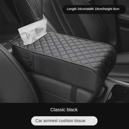 Accoudoir de voiture avec rangement pour mouchoirs