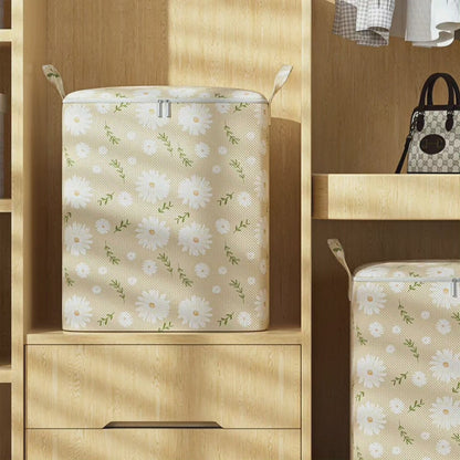 3pcs Sac de rangement pour couverture zippé en non-tissé