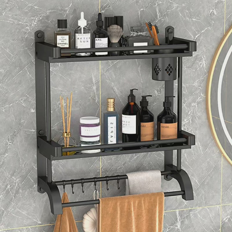 Étagère double couche multifonctionnelle
