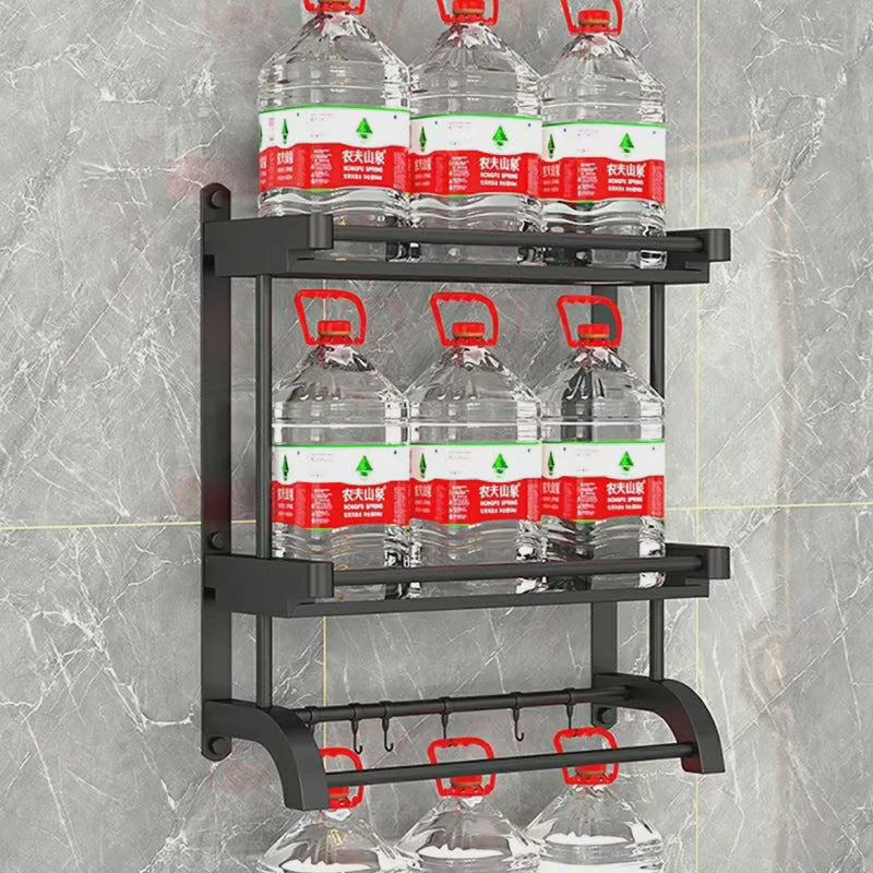 Étagère double couche multifonctionnelle