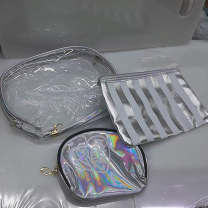 3 en 1 Sacs de lavage Pochette de maquillage