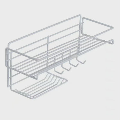 Étagère de salle de bain multifonctionnelle