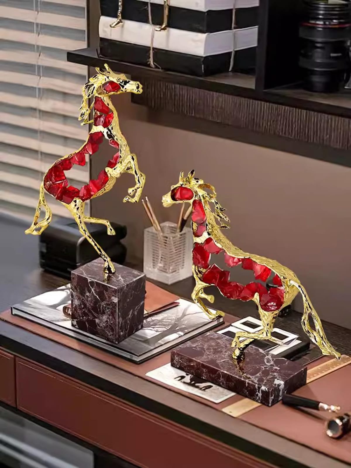 Décor de statue de cheval