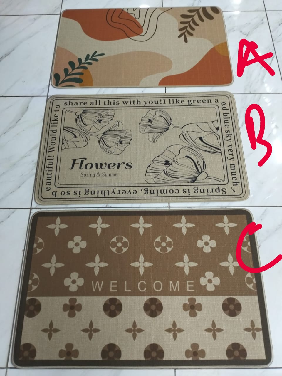 50*80cm Tapis de porte d'entrée