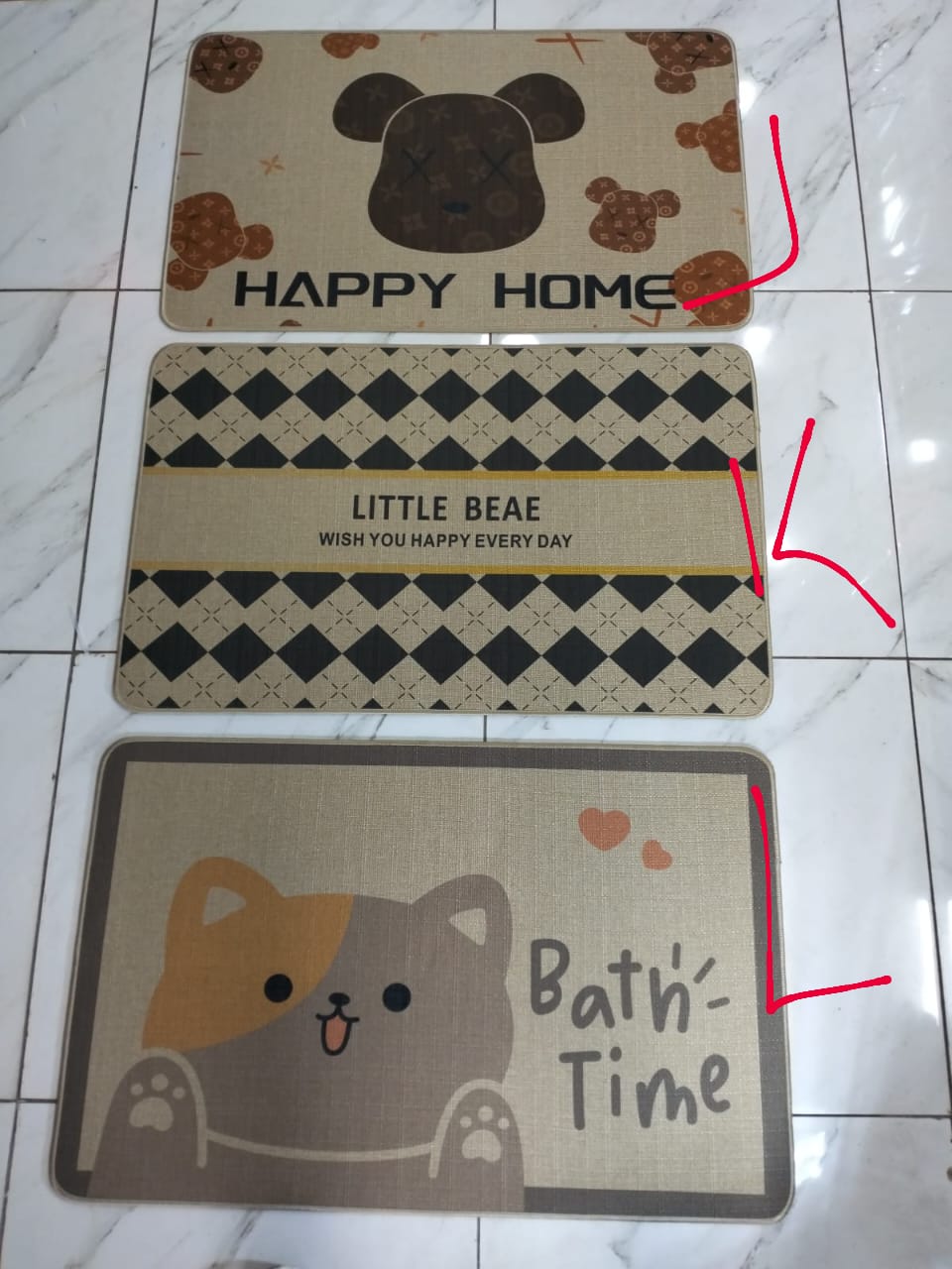 50*80cm Tapis de porte d'entrée