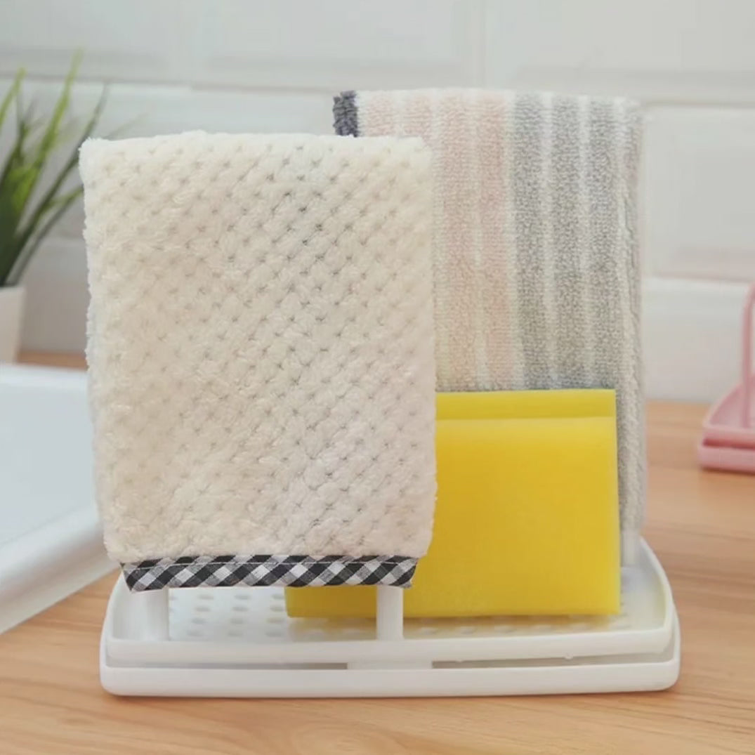 Étagère à égoutter pour éponges de cuisine