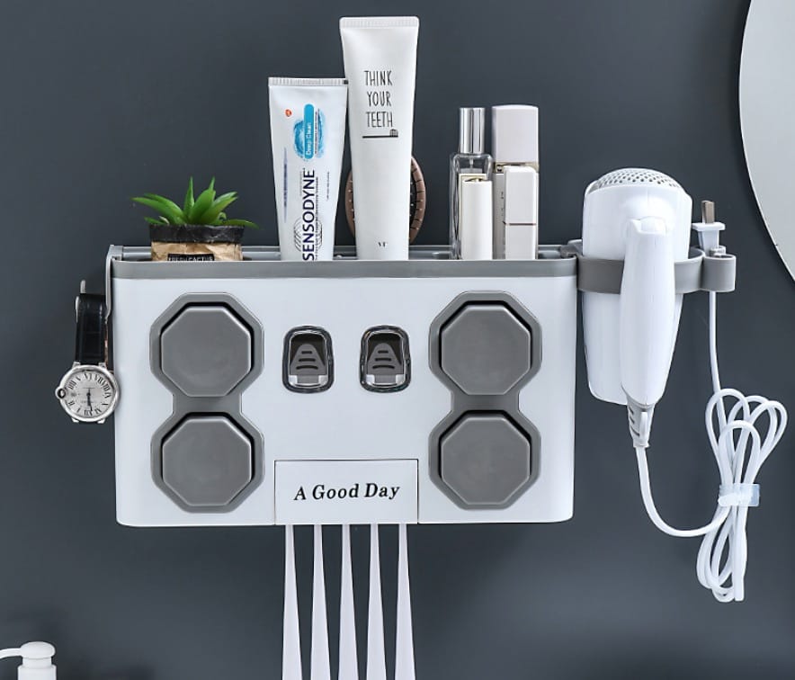 Distributeur de dentifrice support pour brosse à dents
