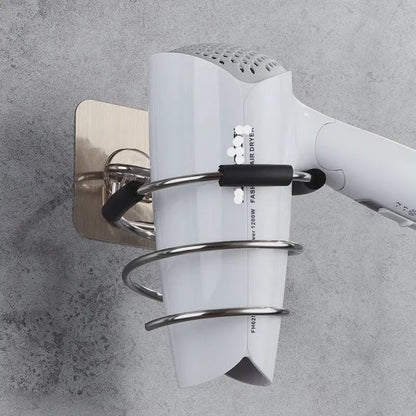 Support de sèche-cheveux de salle de bain