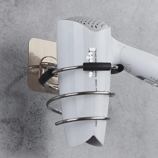 Support de sèche-cheveux de salle de bain