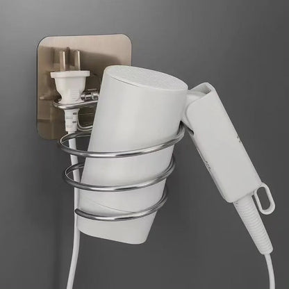 Support de sèche-cheveux de salle de bain