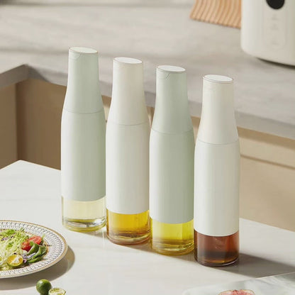 Bouteille d'huile en verre