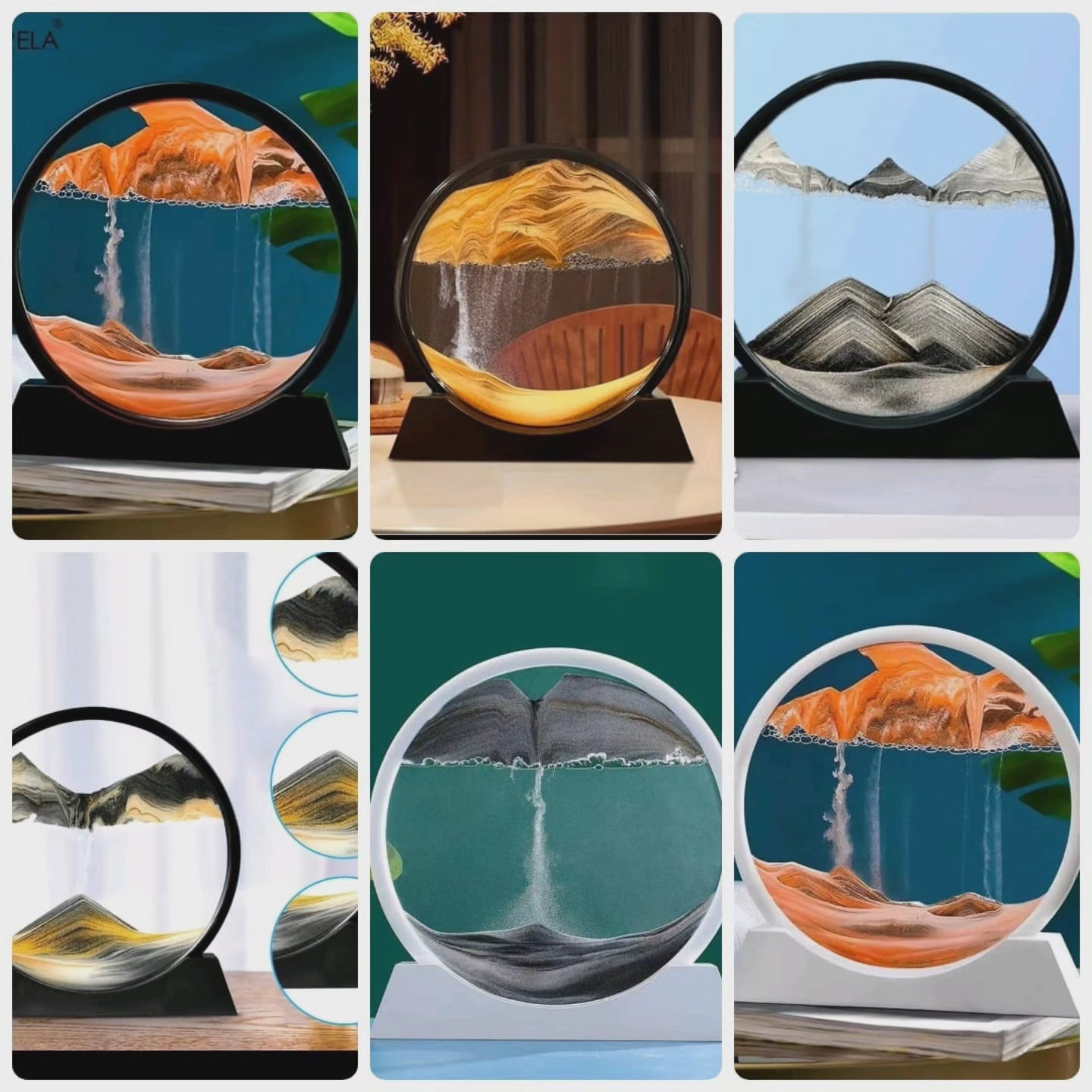 Décor de paysage de sable mobile