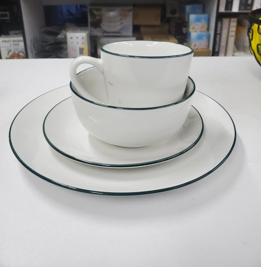 Set de dîner en céramique de 24 pièces