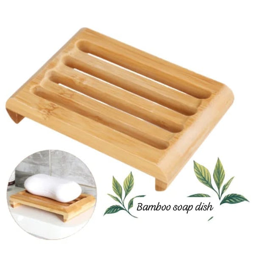 Porte-savon en bambou en bois