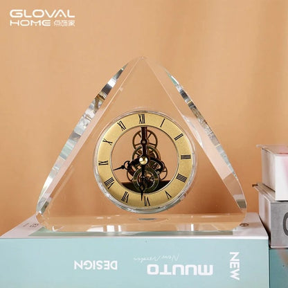 Montre de Bureau en Cristal NoireNov