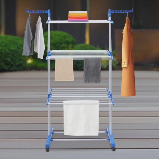 Râtelier pliable à vêtements à 4 niveaux