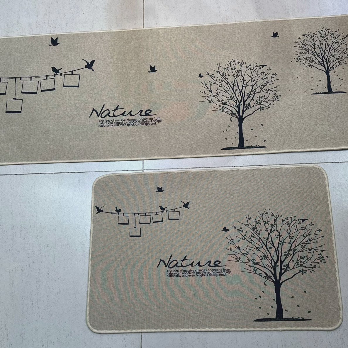 Tapis de cuisine absorbant 2 pièces