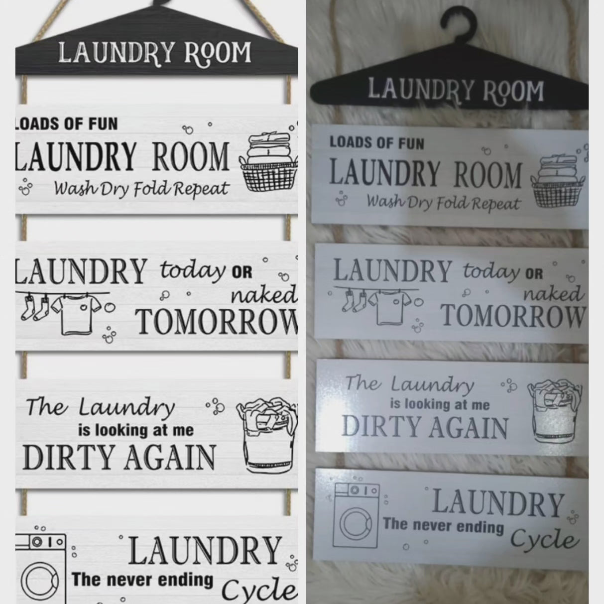 Décor de règles de maison en bois