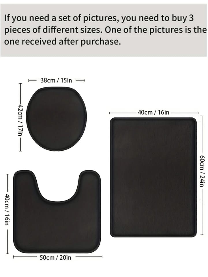 Tapis de bain 3 en 1