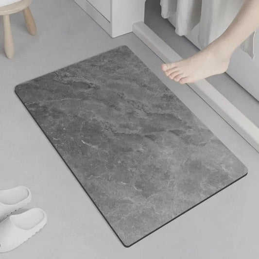 Tapis de bain antidérapant effet marbre